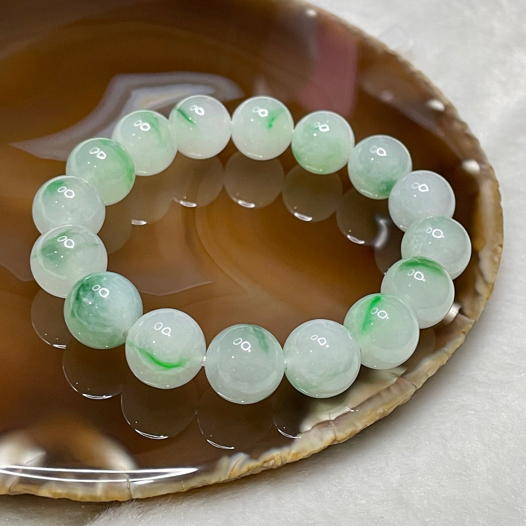 White jade bead on sale bracelet