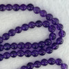 Good Grade Natural Amethyst Necklace 40.44g 52cm 7.3mm 79 Beads