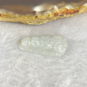 Type A Pea Pod Green Jadeite 2.88g 4.5 by 24.6 by 6.3mm - Huangs Jadeite and Jewelry Pte Ltd