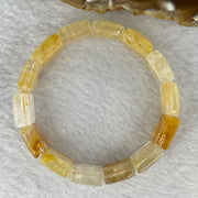 Natural Ferruginous Quartz Bracelet 38.45g 17cm 13.9 by 13.8 by 7.1mm 14 pcs - Huangs Jadeite and Jewelry Pte Ltd