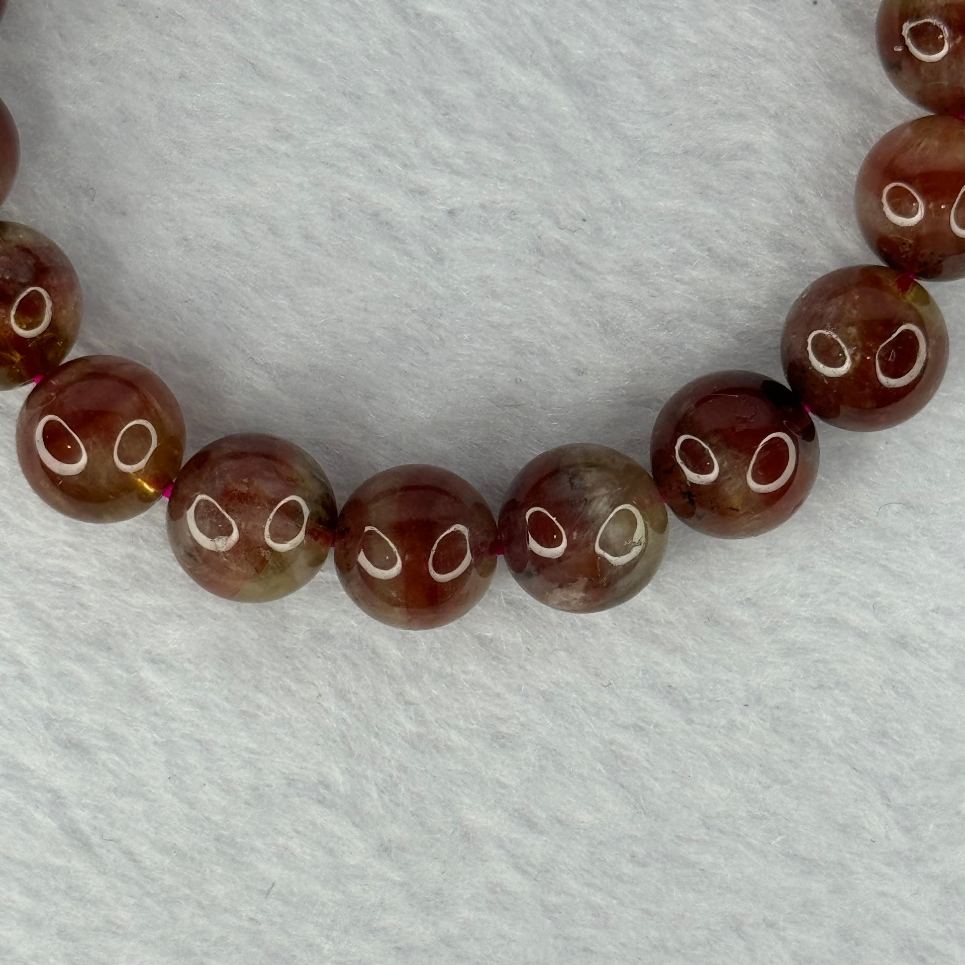 Above Average Natural Auralite 23 Bracelet 天然激光23手链 25.14g 16.5cm 9.4mm 20 Beads - Huangs Jadeite and Jewelry Pte Ltd