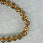 Natural Golden Rutilated Quartz Beads 天然金发水晶手链 14.67g 15cm 7.8mm 24 Beads - Huangs Jadeite and Jewelry Pte Ltd