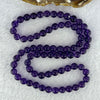 Good Grade Natural Amethyst Necklace 45.90g 53cm 7.9mm 73 Beads