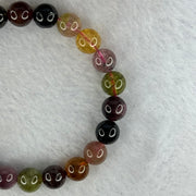 Good Grade Natural Tourmaline Beads Bracelet 好的天然碧玺珠手链 22.77g 16cm 8.9mm 22 Beads - Huangs Jadeite and Jewelry Pte Ltd