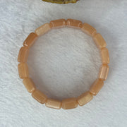 Natural Sun Stone Bracelet 天然太阳石手链 34.06g 17cm 16.0 by 11.6 by 5.1mm 16 pcs - Huangs Jadeite and Jewelry Pte Ltd