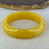 Yellow Quartzite Jade Bangle 天山玉手镯 Internal Diameter 62.6mm 74.70g 18.1 by 8.8mm