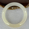 White Quartzite Jade Bangle 天山玉手镯 Internal Diameter 55.6mm 63.79g 14.2 by 10.3mm