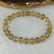 Natural Golden Rutilated Quartz Beads 天然金发水晶手链 14.74g 15cm 7.9mm 24 Beads - Huangs Jadeite and Jewelry Pte Ltd