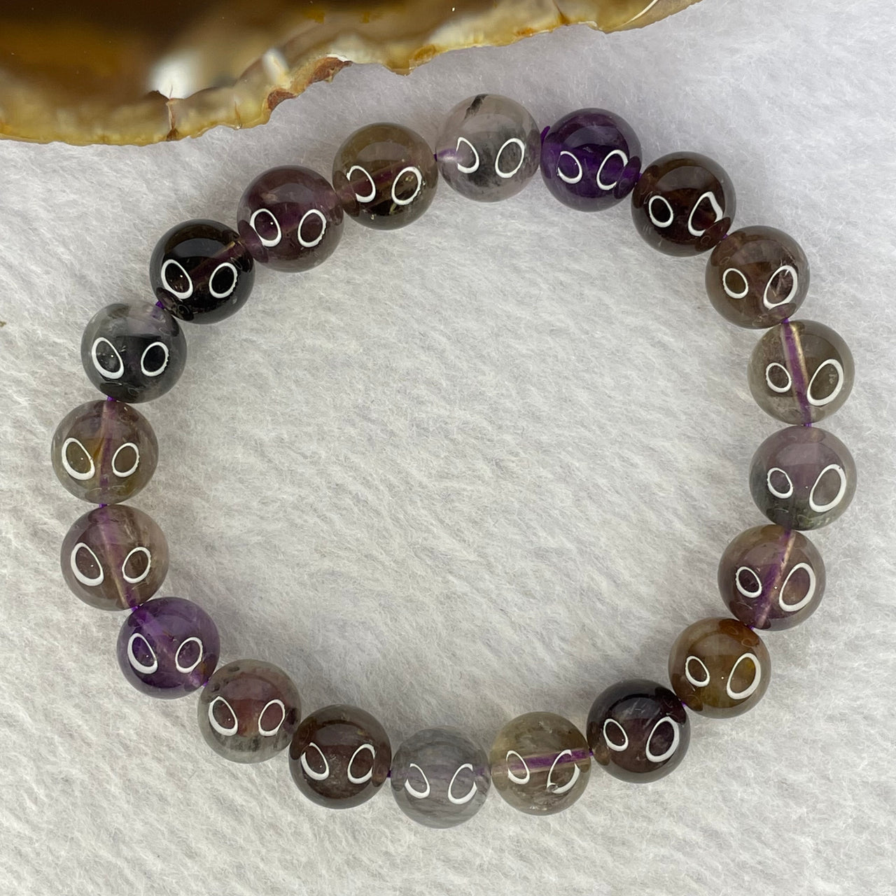 Natural Auralite Crystal Bracelet 极光手链 25.05g 9.9mm 20 Beads - Huangs Jadeite and Jewelry Pte Ltd