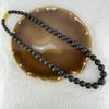 Natural Black Amber Beads Bracelet 天然大黑天翁琥珀项链 31.58g 30cm  7.1 - 14.9mm 51 Beads