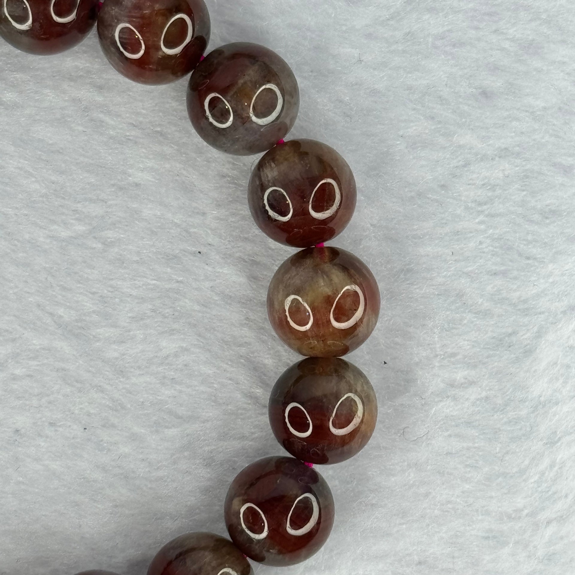 Above Average Natural Auralite 23 Bracelet 天然激光23手链 32.27g 17.5cm 10.9mm 19 Beads - Huangs Jadeite and Jewelry Pte Ltd