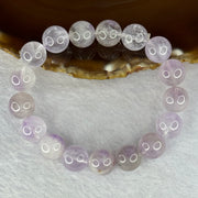 Natural Super 7 Amethyst Beads Bracelet 天然紫超七手链 42.42g 18cm 12.4mm 17 Beads - Huangs Jadeite and Jewelry Pte Ltd