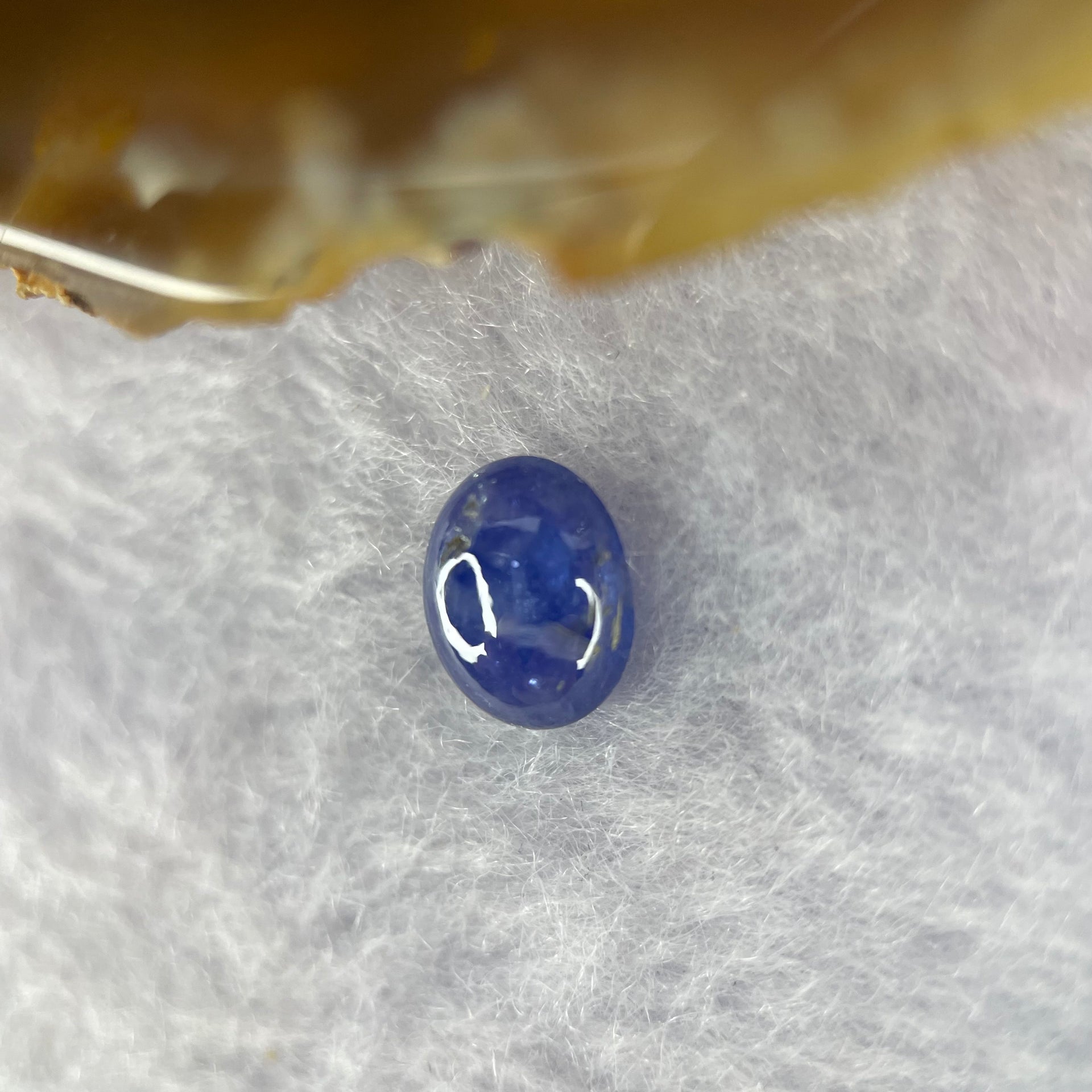 Natural Blue Sapphire Cabochon 1.95 ct 8.1 by 7.3 by 3.6mm - Huangs Jadeite and Jewelry Pte Ltd