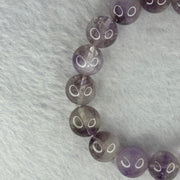 Natural Super 7 Amethyst Beads Bracelet 天然紫超七手链 48.26g 18.5cm 12.9mm 17 Beads - Huangs Jadeite and Jewelry Pte Ltd