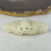 Natural White Nephrite Benefactor Display Hand play 92.43g 83.8 by 40.6 by 22.4mm - Huangs Jadeite and Jewelry Pte Ltd