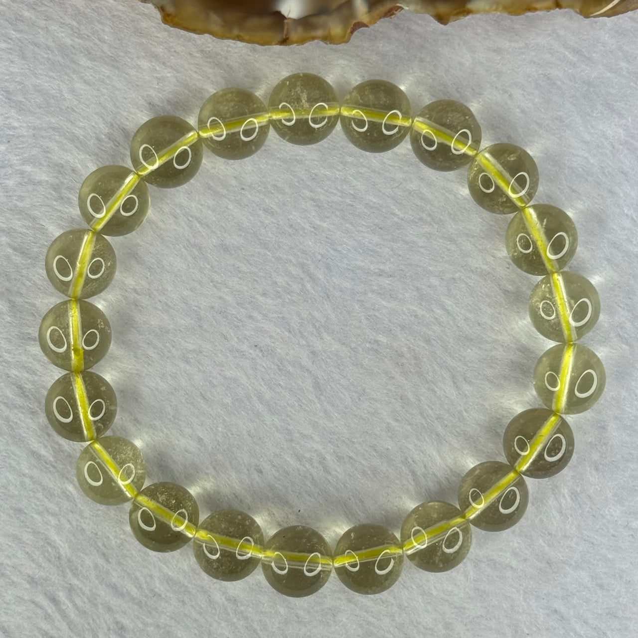 Natural Libyan Moldavite Meteorite Crystal Beads Bracelet 天然利比亚陨石手链 22.62g 17.5cm 9.9mm 21 Beads