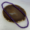 Good Grade Natural Amethyst Necklace 46.64g 53cm 7.8mm 75 Beads