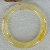 Transparent Yellow Orange Quartzite Jade Bangle 天山玉手镯 Internal Diameter 52.5mm 44.15g 10.8 by 10.3mm