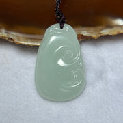 Type A Light Sky Blue Jadeite Ruyi Pendent 9.16g 34.6 by 23.3 by 4.7mm - Huangs Jadeite and Jewelry Pte Ltd