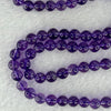 Good Grade Natural Amethyst Necklace 39.96g 52cm 7.5mm 79 Beads