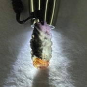 Natural Auralite 23 Nine Tail Fox Pendent 天然极光23九尾狐牌 6.29g 37.8 by 18.3 by 5.5mm - Huangs Jadeite and Jewelry Pte Ltd