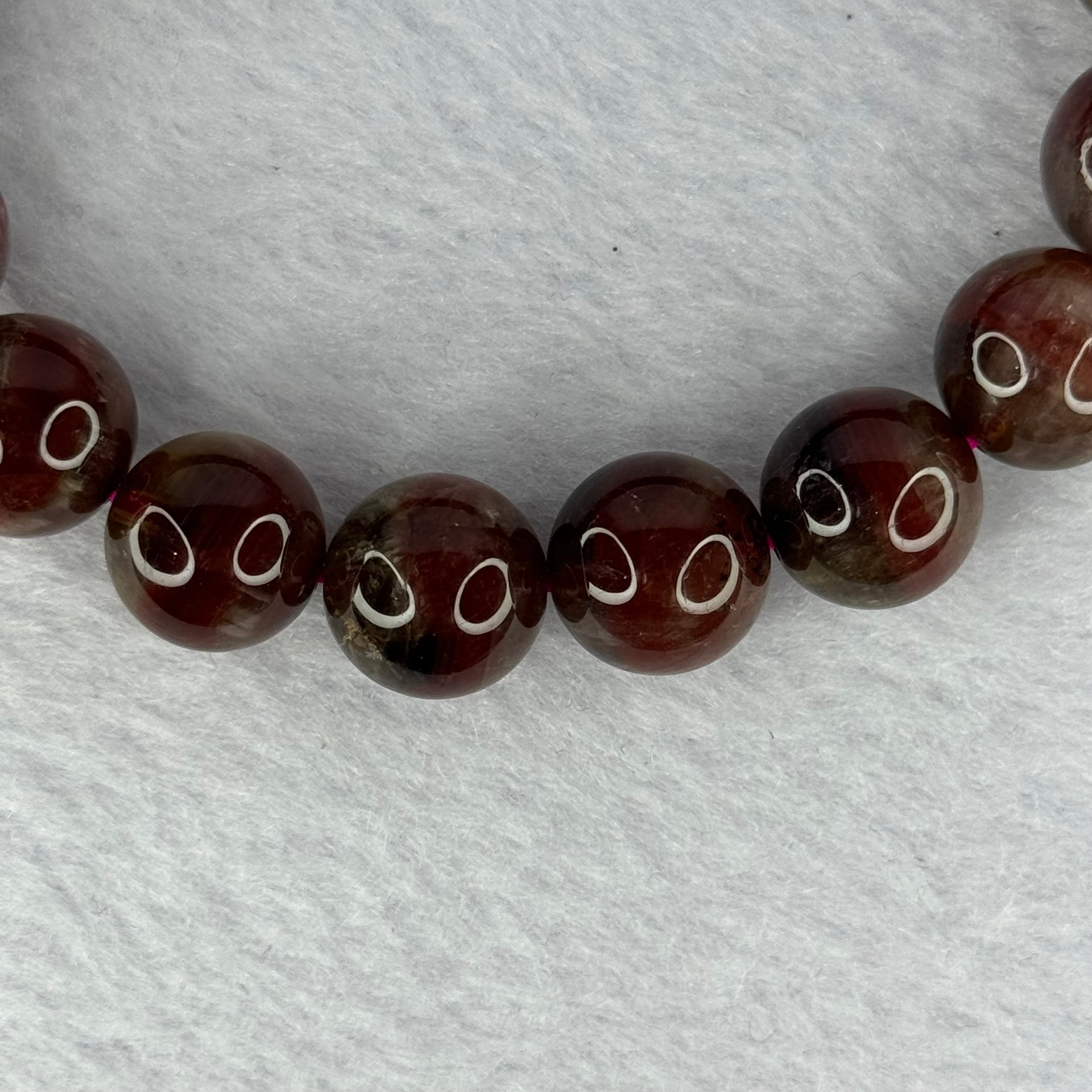 Above Average Natural Auralite 23 Bracelet 天然激光23手链 42.70g 18cm 12.2mm 17 Beads - Huangs Jadeite and Jewelry Pte Ltd