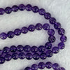 Good Grade Natural Amethyst Necklace 46.46g 52cm 7.7mm 75 Beads