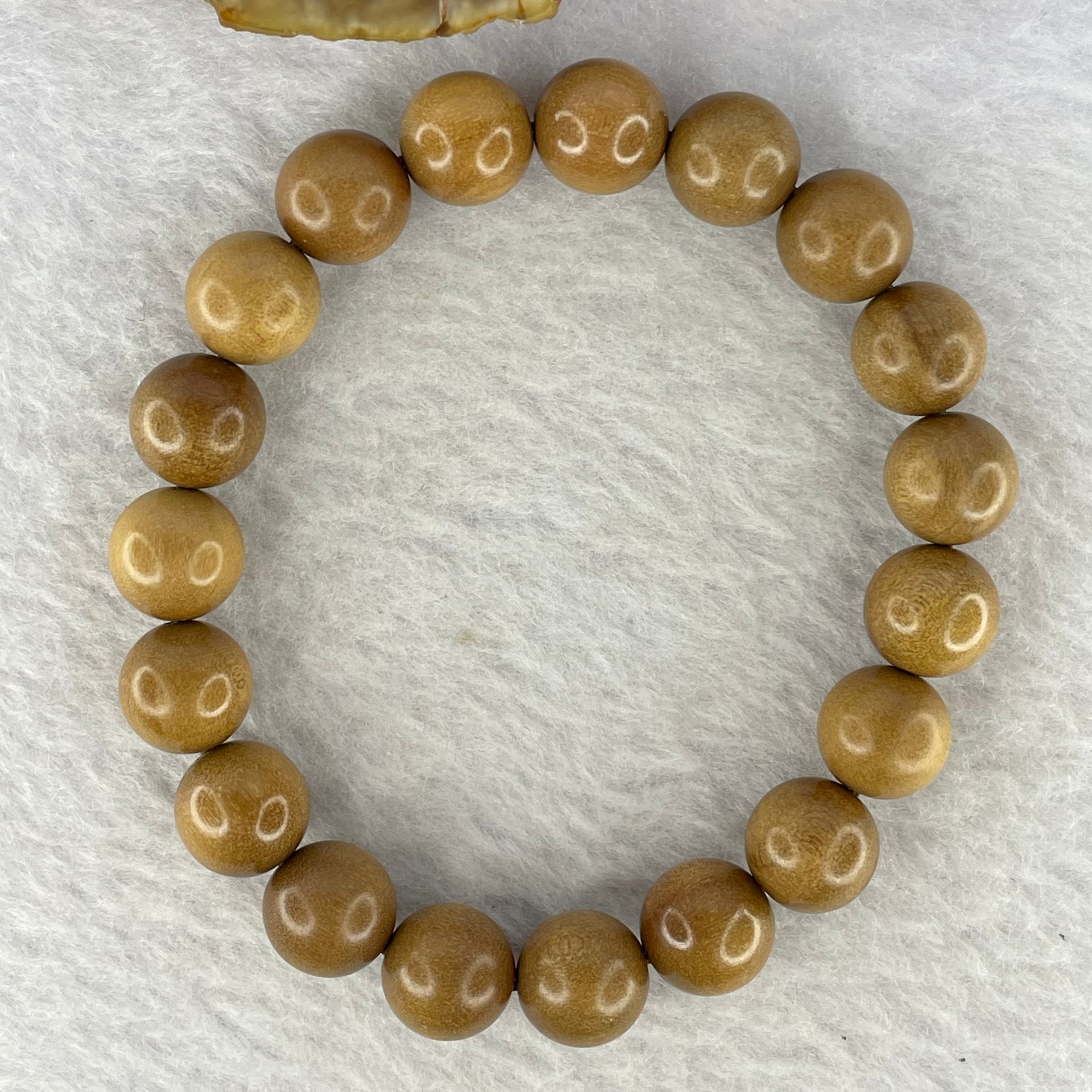 Natural Wild Old India Sandalwood Bracelet 老山檀手链  9.86g 10.3 mm 19 Beads - Huangs Jadeite and Jewelry Pte Ltd