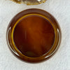 Natural Cognac Amber Bangle Set Internal Diameter 56.6mm 21.9 by 8.4mm Round Piece 54.2 by 23mm Total Weight 84.11g