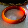 Red Quartzite Jade Bangle 天山玉手镯 Internal Diameter 60.5mm 52.10g 13.5 by 8.5mm