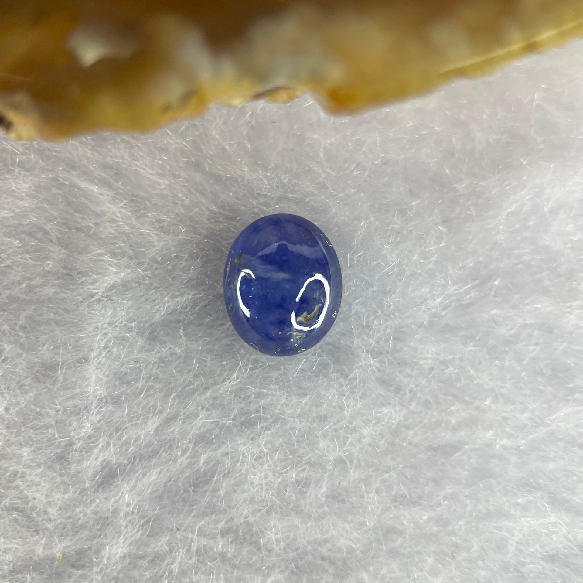 Natural Blue Sapphire Cabochon 1.95 ct 8.1 by 7.3 by 3.6mm - Huangs Jadeite and Jewelry Pte Ltd