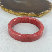 Natural Red Rhodonite Crystal Bangle 65.04g 14.0 by 7.2mm Inner Diameter 56.4mm - Huangs Jadeite and Jewelry Pte Ltd