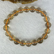 Natural Golden Rutilated Quartz Beads 天然金发水晶手链 24.91g 16cm 9.8mm 20 Beads - Huangs Jadeite and Jewelry Pte Ltd