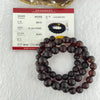 Natural Dark Red Medicine Amber Beads Necklace 天然红药琥珀项链  35.36g 56cm 9.0 - 12.0mm 56 Beads