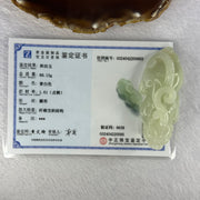 Natural Light Green Nephrite Pixiu Display 89.13g 74.7 by 30.9 by 37.9mm - Huangs Jadeite and Jewelry Pte Ltd