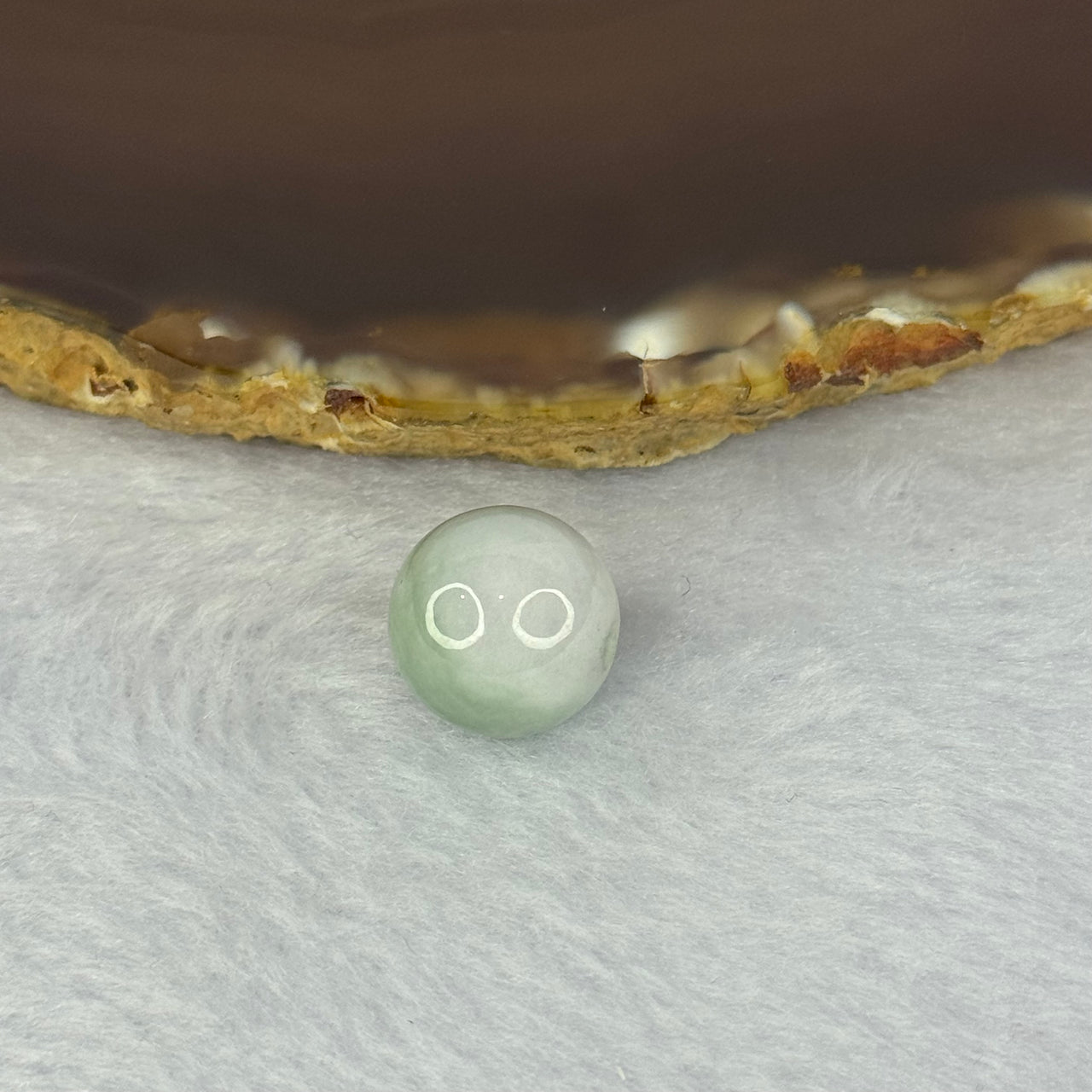 Type A Sky Blue Jadeite Bead for Bracelet/Necklace/Earrings/Ring 4.03g 13.5mm - Huangs Jadeite and Jewelry Pte Ltd