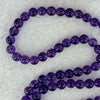 Good Grade Natural Amethyst Necklace 39.51g 7.3mm 79 Beads