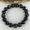 Natural Hypersthene Crystal Bracelet 天然金运石水晶手链 53.35g 18cm 12.3mm 17 Beads - Huangs Jadeite and Jewelry Pte Ltd