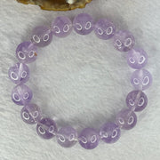 Natural Super 7 Amethyst Beads Bracelet 天然紫超七手链 47.95g 19cm 12.8mm 17 Beads - Huangs Jadeite and Jewelry Pte Ltd