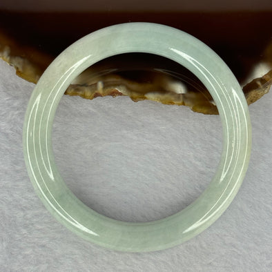 Type A Sky Blue Jadeite Bangle 36.84g Internal Diameter 51.0mm  8.5 by 9.1mm (Slight Internal Line)