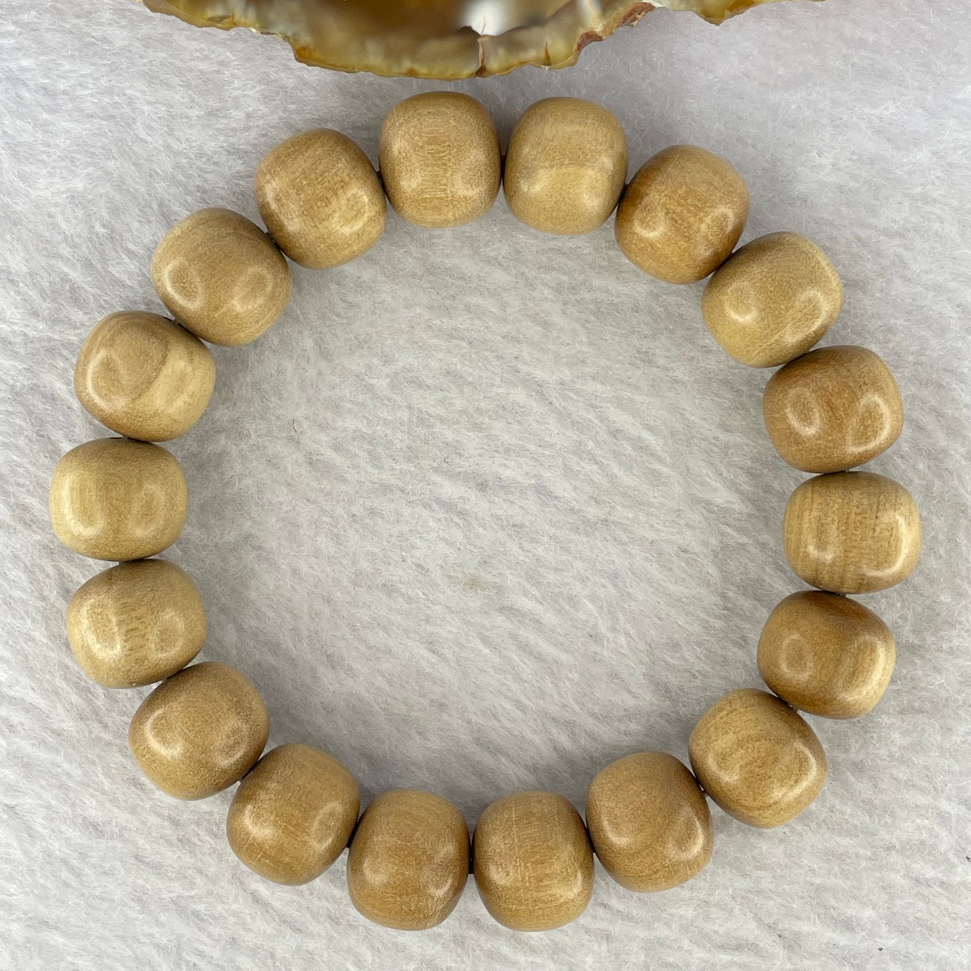 Natural Wild Old India Sandalwood Bracelet 老山檀手链  14.57g 12.4 mm 18 Beads - Huangs Jadeite and Jewelry Pte Ltd