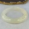 White Quartzite Jade Bangle 天山玉手镯 Internal Diameter 55.6mm 63.79g 14.2 by 10.3mm