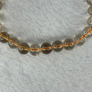 Natural Golden Rutilated Quartz Beads 天然金发水晶手链 15.46g 16cm 7.9mm 25 Beads - Huangs Jadeite and Jewelry Pte Ltd