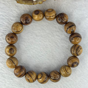 Natural Agarwood Beads Bracelet (Almost no Smell) 沉香木手链11.77g 18cm 12.3mm 17 Beads - Huangs Jadeite and Jewelry Pte Ltd