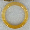 Transparent Orange to Yellow Quartzite Jade Bangle 天山玉手镯 Internal Diameter 57.3mm 38.10g 9.6 by 9.6mm