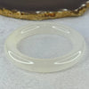 Transparent to White Quartzite Jade Bangle 天山玉手镯 Internal Diameter 57.0mm 66.19g 12.7 by 11.8mm