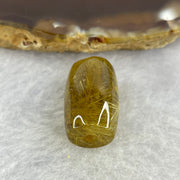 Good Grade Natural Golden Rutilated Quartz Crystal Lulu Tong Barrel 天然金顺发晶水晶露露通桶 
4.90g 18.4 by 12.2mm - Huangs Jadeite and Jewelry Pte Ltd