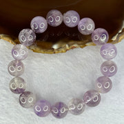 Natural Super 7 Amethyst Beads Bracelet 天然紫超七手链 48.26g 18.5cm 12.9mm 17 Beads - Huangs Jadeite and Jewelry Pte Ltd