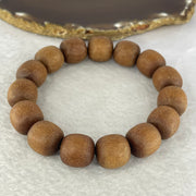 Natural Wild Australian Sandalwood Beads Bracelet 自然野生澳大利亚檀香手链 31.39g 14.9 mm 15 Beads - Huangs Jadeite and Jewelry Pte Ltd