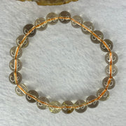 Natural Golden Rutilated Quartz Beads 天然金发水晶手链 17.65g 15cm 8.4mm 23 Beads - Huangs Jadeite and Jewelry Pte Ltd